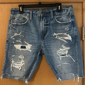 American Eagle Outfitters Men’s Denim Distressed Cut Off Jean Shorts Size 32